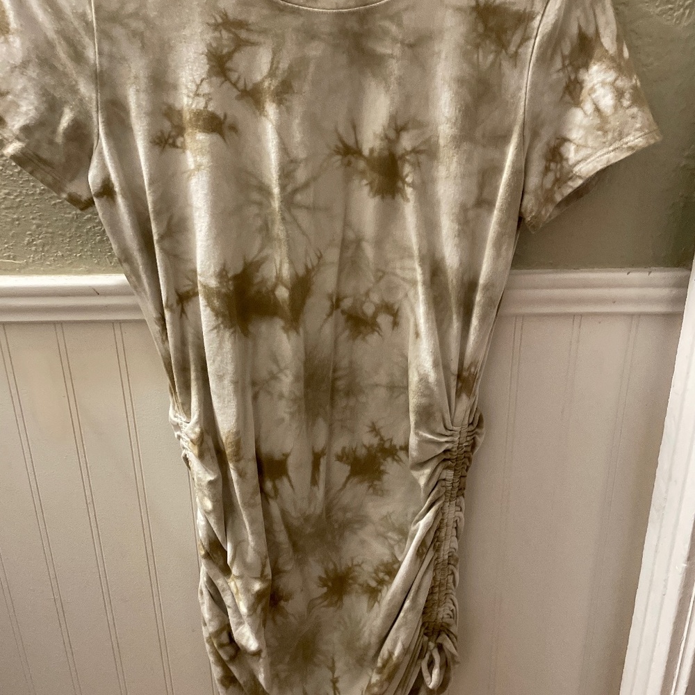 Pink tie dye T-shirt dress